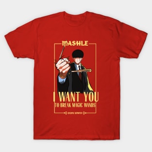 MASHLE: MAGIC AND MUSCLES (I WANT YOU) RED T-Shirt